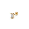 Baguette diamond earrings yellow