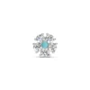 Big rose diamond ring with zircon white (2)