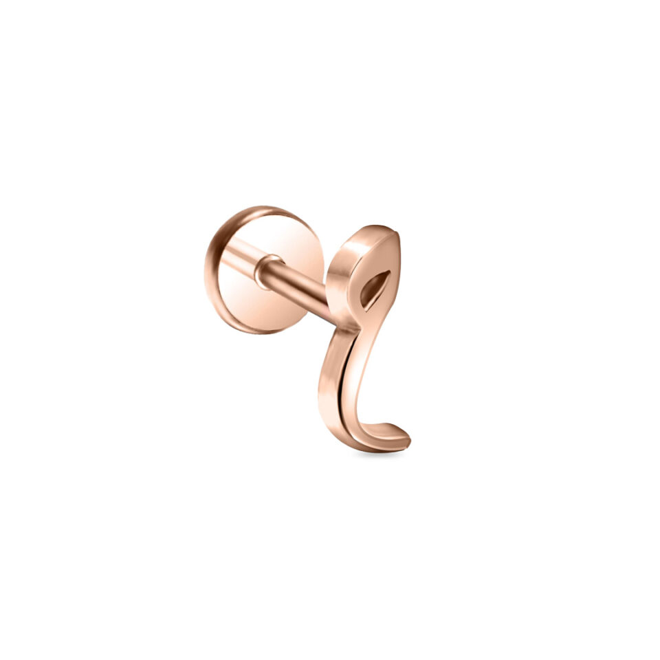 Arabic Letter Diwani Script (H) Rose