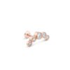 Arched Diamond Earring Rose