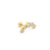 Arched Diamond Earring Yellow
