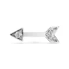 Diamond Arrow Earring White (2)