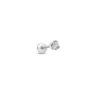 Diamond earring 5 mm white