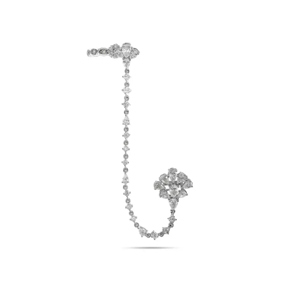 Enchanting Diamond Crown Ring White