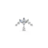 Marquis Diamond Earring Size 4mm white