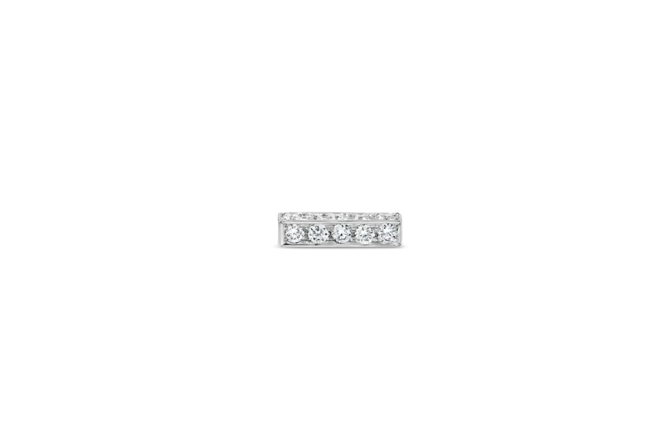 Vertical Diamond Earring Size 7 mm white (2)